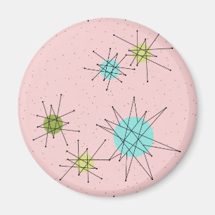 Pink Iconic Atomic Starbursts Magnet