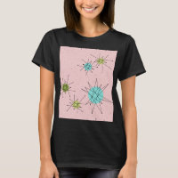 Pink Iconic Atomic Starbursts T-Shirt