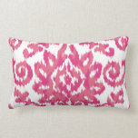 Pink Ikat Boho Whimsical Ethnic Girly White & Pink Lumbar Cushion<br><div class="desc">Check out www.zazzle.com/Sweetbriar_Drive for so many other beautiful styles, items & colours! © SweetbriarDrive 2014. Do not copy.</div>