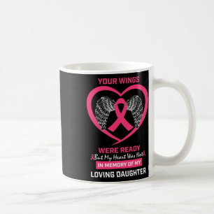 Pink In Memory Of My Loving Daughter Breast Cancer Coffee Mug