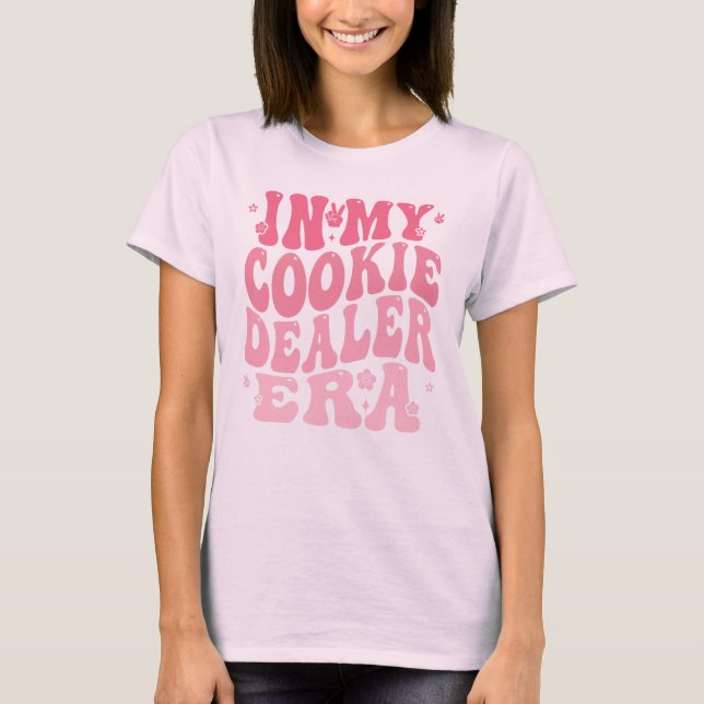 Pink In My Cookie Dealer Era Funny Baking T-Shirt (Front)