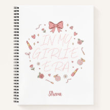 Pink in my girlie era notebook