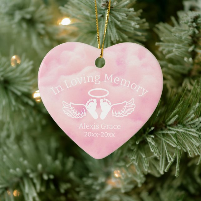 Pink Infant Loss Ornament (Tree)