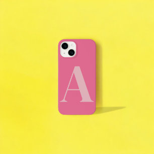 Pink Initial Name Personalised Monogram Design Case-Mate iPhone 14 Case