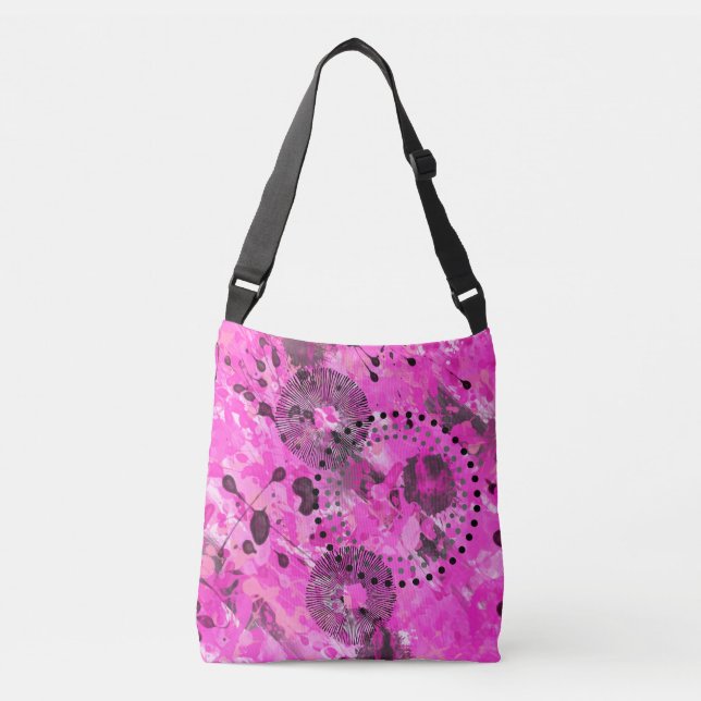 Pink Ink Crossbody Bag (Front)