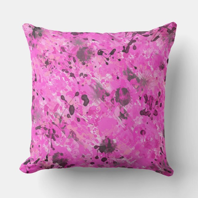 Pink Ink Cushion (Front)
