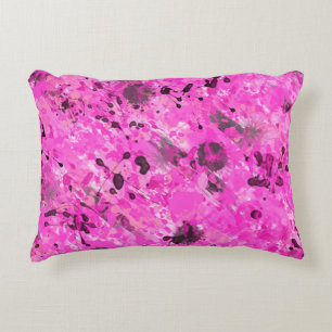 Pink Ink Decorative Cushion