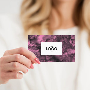 Pink ink logo Business Card