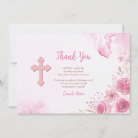 Pink Inspiration Thank You Card