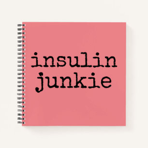 Pink insulin junkie planner notebook