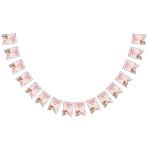 Pink international women's day 2025 bunting