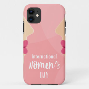 pink international womens day iPhone 11 case