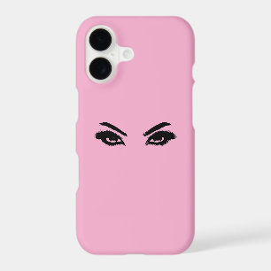 Pink iPhone 17 Case with Feminine Eye Design