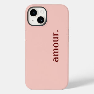 pink iPhone hull "Love." Case-Mate iPhone 14 Case