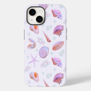 Pink Iridescent Mermaidcore Sea Shell Pearl Y2K iPhone 14 Case