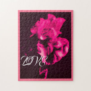 Pink Iris Love Puzzle