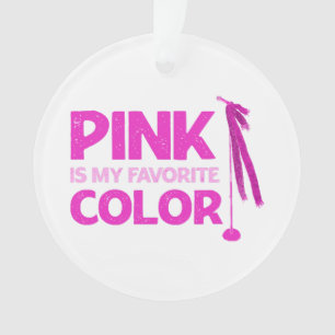 Pink Is My Favourite Colour Ornament