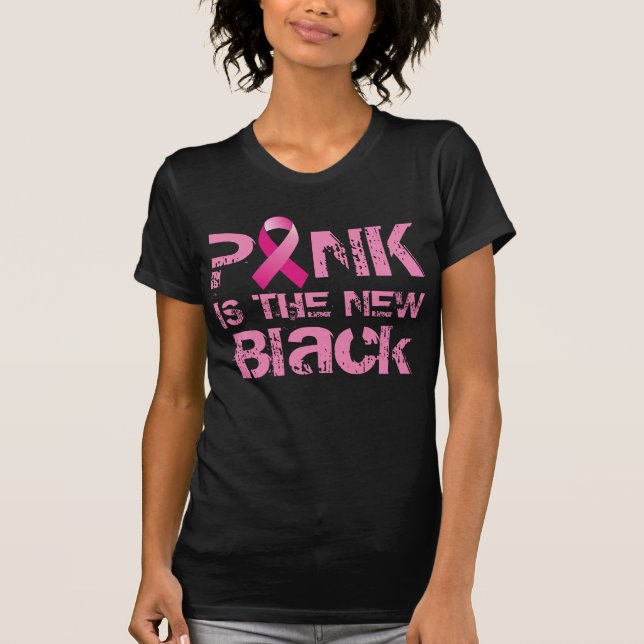 Pink is the new Black Ribbon Tshirt (Front)