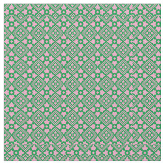 Pink Ivy Pattern Fabric