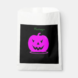 Pink Jack o'lantern Halloween Thunder_Cove Favour Bags
