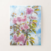 Pink Japanese Cherry Blossoms Flower Oversized