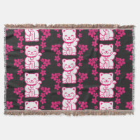 Pink Japanese Maneki-neko