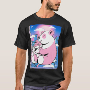 Pink Japanese Milk Shake aesthetic Kawaii Strawber T-Shirt