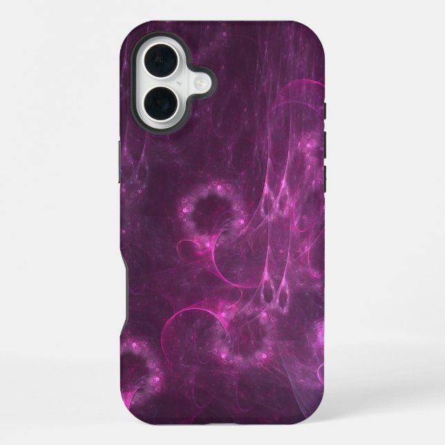 pink jellyfish abstract art  iPhone case (Back)