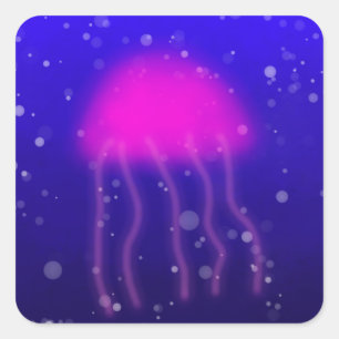 Pink Jellyfish Sticker