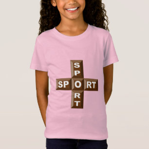Pink jersey shirt for girls CHOCOLAT SPORT