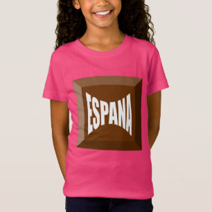 Pink jersey T-shirt for girls ESPANA