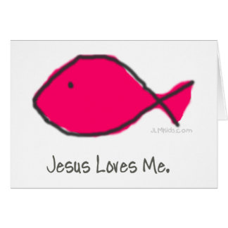 Pink Jesus Fish