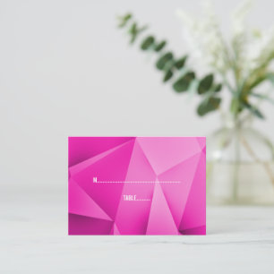 Pink Jewel Tones Wedding Place Cards