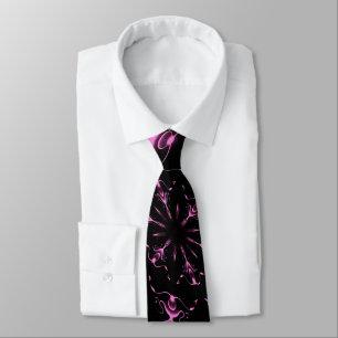 Pink Jewels Modern Art Tie