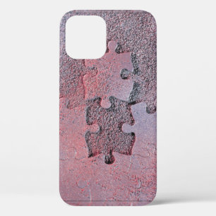 Pink Jigsaw Puzzle for Autism Awareness Month iPhone 12 Pro Case