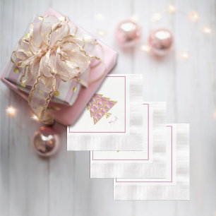 Pink Joyoux Noel Paper Napkin