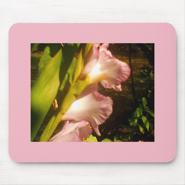 Pink July Blooms Mouse Pad (Front)