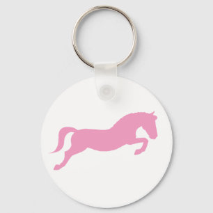 Pink Jumping Pony Key Ring