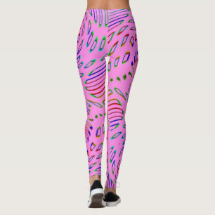 Pink Kaleidoscope Leggings