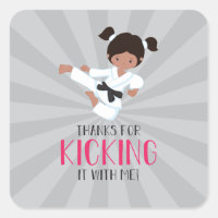 Pink Karate Girl Birthday
