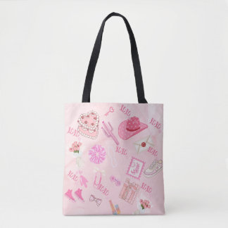 Pink Kawaii girly Tote Bag. Bag