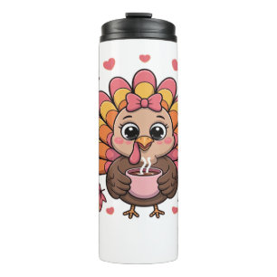 pink kawaii thanksgiving turkey Classic T-Shirt Thermal Tumbler