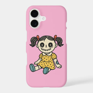Pink Kawaii Voodoo Doll iPhone 17 Case