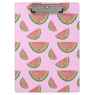 Pink Kawaii Watermelon Clipboard