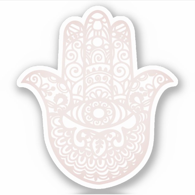 Pink Khamsa Hand Good luck (Front)