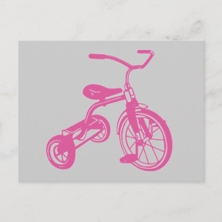Pink Kid’s Tricycle Postcard