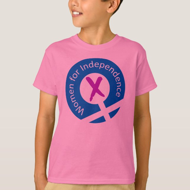 Pink kids logo t-shirt (Front)