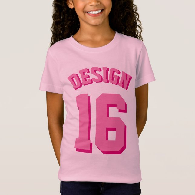Pink Kids | Sports Jersey T-Shirt (Front)