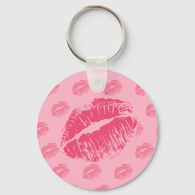 Pink Kiss Key Ring (Front)