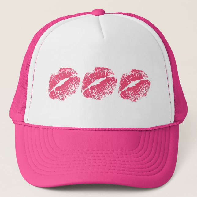 Pink Kiss Trucker Hat (Front)